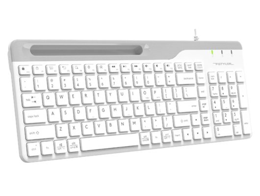 Клавиатура проводная A4Tech Fstyler FK25 белый/серый (FK25 WHITE)